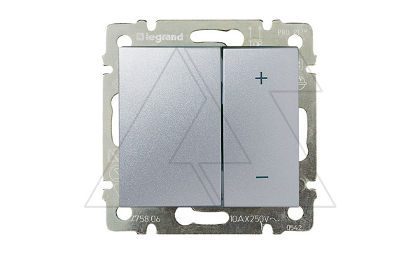 Valena - Светорегулятор кнопочный 40-600Вт для ламп накаливания и галогенных 230В, и для низковольтн