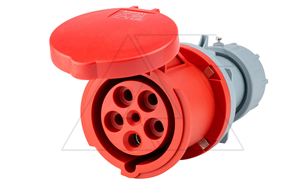 Разъем пром. силовой CEE кабельный, гнездо, 63A, 3P+N+E 6h, 346_415VAC 50/60Hz, IP44, серия Hexie