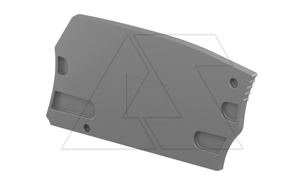 Концевой сегмент ES6-4S для винтовой клеммы ZS6-4S(-T2), темно-серый