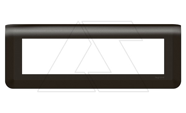 Mosaic - Рамка 8М, горизонтальная, матовый черный (суппорт 80253)