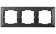 Candela - Рамка 3 поста, к механизмам серии 21, горизонтальный монтаж, дымчатый от интернет-магазина amperkin.by