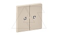 Valena Life - Лицевая панель для выключателя двухклавишного с подсветкой, слоновая кость от интернет-магазина amperkin.by
