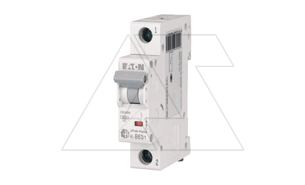 Авт. выключатель HL-B63/1, 1P, 63A, хар-ка B, 4.5kA, 1M