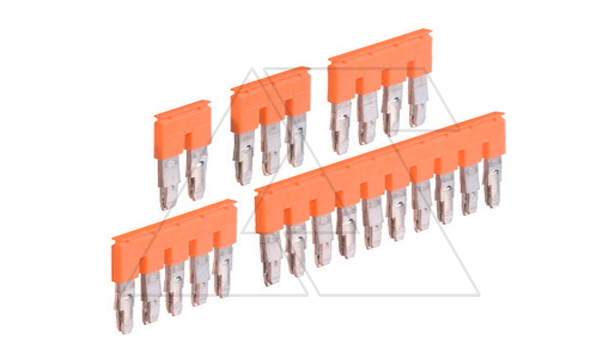 Перемычка TE JB10-2 для клемм ZS16(ZK10)/10 на 2 полюса, 76А, оранж.