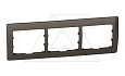 Galea Life - Рамка на 3 поста горизонтальная, Dark Bronze от интернет-магазина amperkin.by