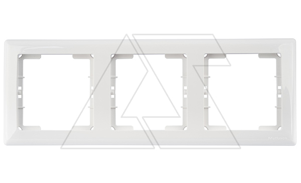 Daria - Рамка 3 поста, к механизмам серии 21, горизонтальный монтаж, белый