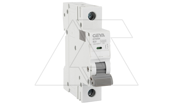 Авт. выключатель GYM9H-1P-20B, 1P, 20A, хар-ка B, 10kA, 1M