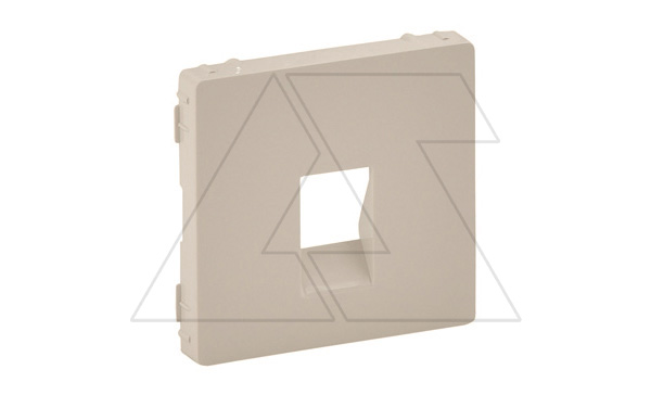 Valena Life - Лицевая панель для аудиорозетки с пружинными зажимами одиночной, слоновая кость