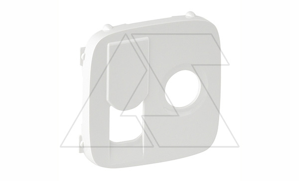 Valena Allure - Лицевая панель розетки TV-RJ45, белая