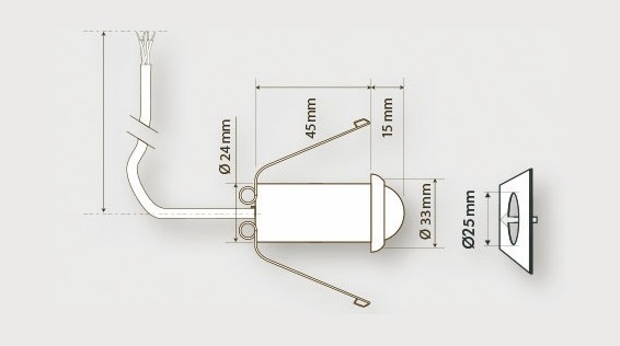 Датчик присутствия B.E.G. PICO-M-1C-FC