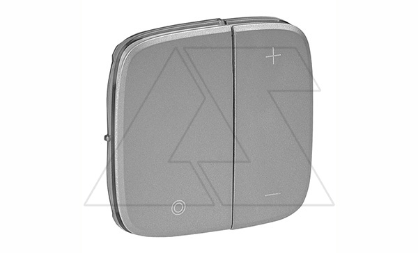 Valena Allure - Лицевая панель для кнопочного светорегулятора, алюминий