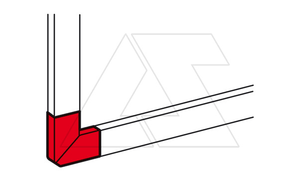 DLP - Угол плоский для кабель-канала 35х105