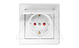 JOWISZ - Розетка 2P+E IP44 с крышкой, со шторками, белый от интернет-магазина amperkin.by