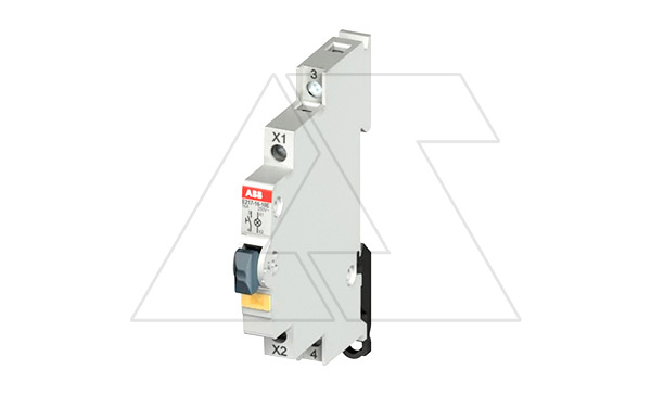 Кнопка E217-16-01E, 1NС, 16A(115_250VAC), без фикс., желтый LED, 0,5M