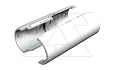 Муфта 2953 M M16 LGR соединительная, трубы Quick-Pipe разъемная, IP44, наружн. Ø20,4мм, серый, ПВХ от интернет-магазина amperkin.by
