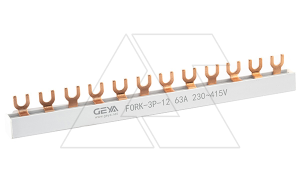 Шинка гребенчатая Fork 3P-12 на 4 авт. выкл. 3P, вилка,10мм2, 63A