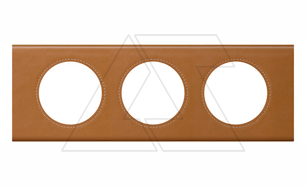 Celiane - Рамка 3 поста кожа карамель