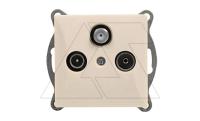 OPAL - Розетка двойная TV+R+SAT концевая, 5_2400MHz, бежевый