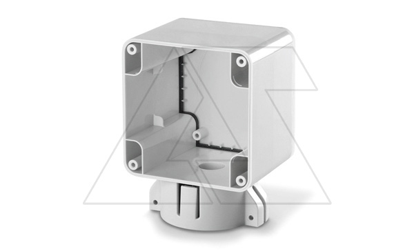 Корпус для крепления на столб d=60mm сверху, M95(95x95mm), IP66, серия PROTECTA