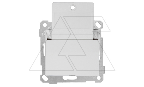 Rita - Выключатель с ключом-карточкой без выдержки времени, белый