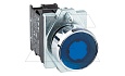 Кнопка плоская PB1S, синяя, без фиксации, 1NO, 6A 230VAC/24VDC, с подсветкой 24VAC/DC, 22mm, IP65 от интернет-магазина amperkin.by