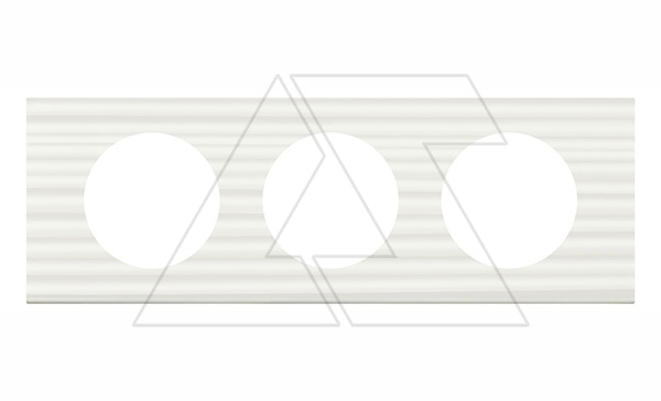 Celiane - Рамка 3 поста CORIAN белый рельеф