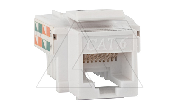 45X45 - Коннектор RJ-45 cat.6 Keystone, UTP