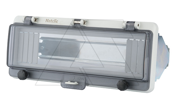 Накладка защитная TPC с прозрачной крышкой на 12 модулей 232×100×28мм с дин-рейкой и кроншт. в комплекте, IP66