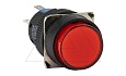 Кнопка плоская LA115-C, возврат, красная, круглая, подсветка 24VAC/DC, 1CO, 16mm, IP40 от интернет-магазина amperkin.by