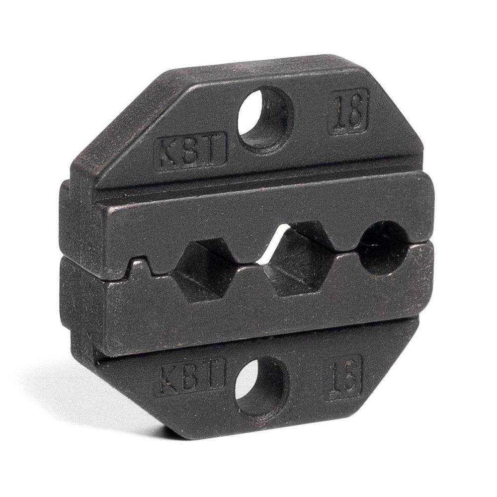 Матрица МПК-18 Опрессовка коаксиальных разъемов для телевизионных кабелей RG 6, RG 58, RG 59, RG 62 с размером обжимного профиля: 6.48 ,1.73,5.41 мм; .256, .068, .213 дюйма