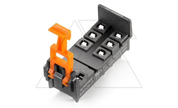 Цоколь SRT08-P, 10A(300V), для печатных плат, черный, для RFT2CO, 46.52, G2R-2, KRI2