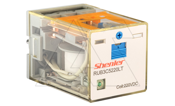 Реле RUB3C5220LT, 3CO, 10A(250VAC/24VDC), 220VDC, мех. инд., тест-кнопка с блокировкой, LED