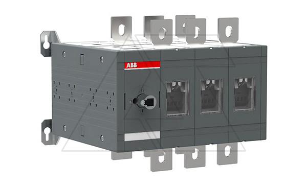 Выкл. нагрузки реверсивный OT630E03C, 630A 3P схема I-0-II видимый разрыв без рукоятки