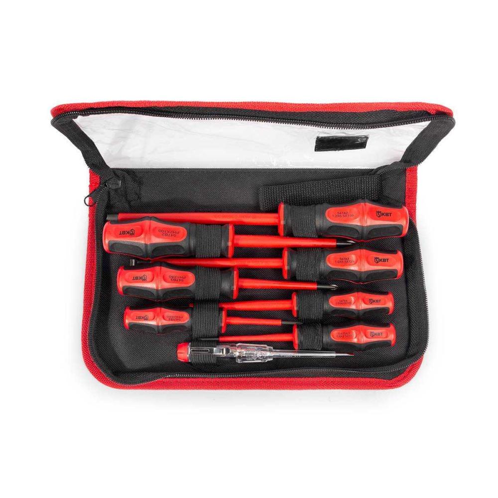 Набор диэлектрических отверток VDE, с профилями шлиц и крест НИО-08, серия «ПРОФИ»