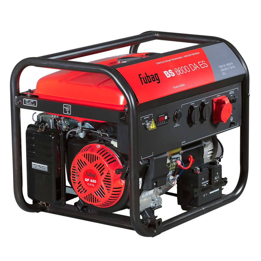 Генератор бензиновый FUBAG BS 6600 DA ES с электростартером и коннектором автоматики от интернет-магазина amperkin.by