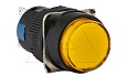 Кнопка плоская LA115-C, возврат, желтая, круглая, без подсветки, 1CO, 16mm, IP40 от интернет-магазина amperkin.by