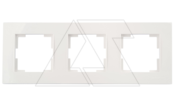 Rita - Рамка 3 поста, горизонтальный монтаж, белый