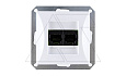 OPAL - Розетка 2xRJ-45 UTP кат.5e, белый от интернет-магазина amperkin.by