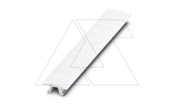 Планка Zack ZB 6 :UNBEDRUCKT для клемм 6,2mm, без надписей, 10 элементов, PA, белая