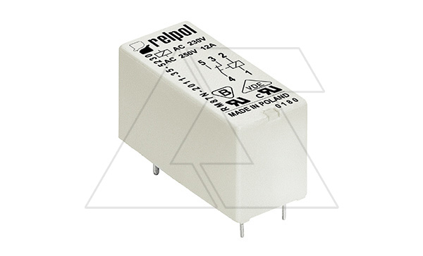 Реле RM87N-2011-35-1024, 1CO, 12A(250VAC/24VDC), 24VDC, растр 3.5mm, IP67