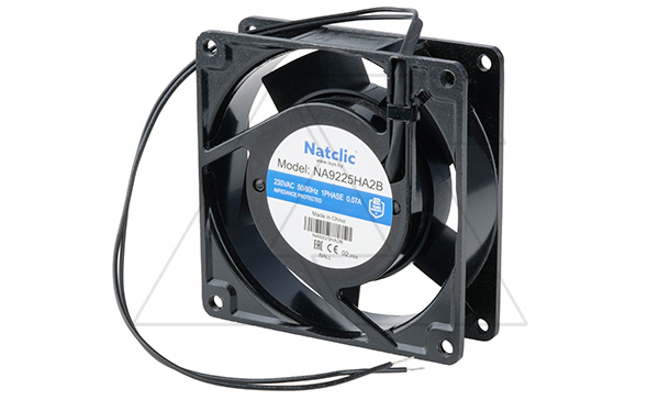 Вентилятор осевой NA, 92x92x25мм, 230VAC, 58м3/ч, 13Вт, 2300об/мин, 40дБА, подшипник качения