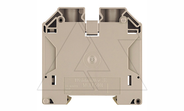 Клемма WDU 50N стандартная, бежевая, изолир. с 2-х сторон, 150А, 1000В