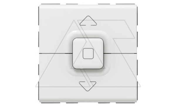 Mosaic - Выключатель кнопочный для управления жалюзи 500Вт, 2М, пруж. зажимы, белый