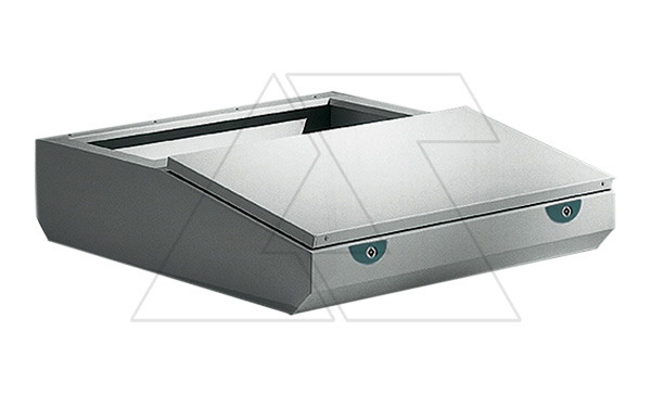 Полка LE, средняя часть пульта управления 200x1200x400(835)мм (ВxШxГ), RAL7035