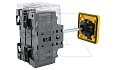 Выкл. нагрузки OT125F3HY5X6ST4, 125A 3P с желто-красной выносной блок. рукояткой на 3 замка OHYS2AJ IP65 и осью OXS6X120 от интернет-магазина amperkin.by