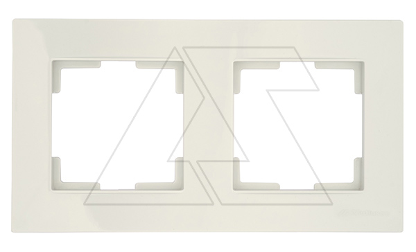 Rita - Рамка 2 поста, горизонтальный монтаж, серый