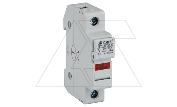 Держатель вставок плавких цилиндр., 1P, 32A, 690VAC, 10x38mm, LED, 1M