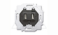Basic 55 - Розетка 2хUSB (лицевая накладка для акустических и 2xUSB розеток заказывается отдельно) от интернет-магазина amperkin.by