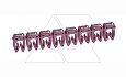 Маркер CAB3 d=0.5-1.5mm - «7» (фиолетовый) упак.1200 шт от интернет-магазина amperkin.by