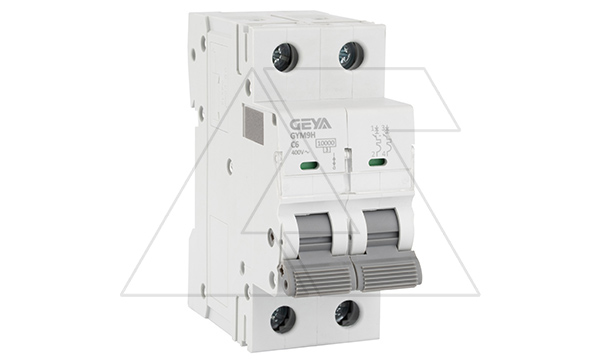 Авт. выключатель GYM9H-2P-6C, 2P, 6A, хар-ка C, 10kA, 2M